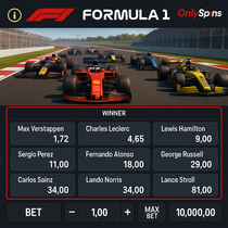 OnlySpins - Formula 1 Betting - Formel 1 Sports Wetten